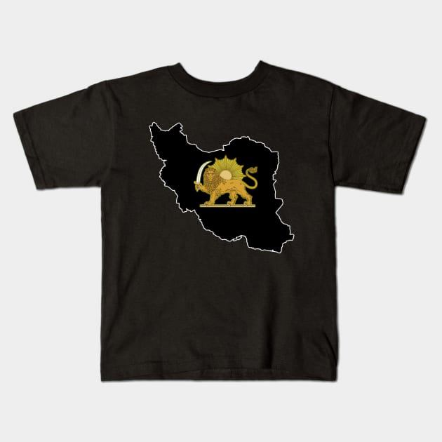 Iran Old Republic Kids T-Shirt by EvoComicsInc